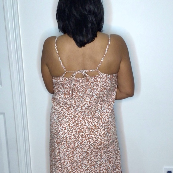 Old Navy Leopard Print Slip Dress Size Large with Side Slit - Picture 2 of 8